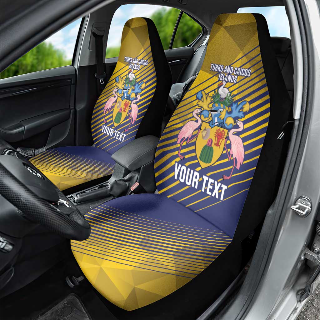 Custom Turks and Caicos Islands Football Car Seat Cover 2025 Go Champions