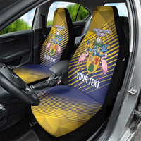 Custom Turks and Caicos Islands Football Car Seat Cover 2025 Go Champions