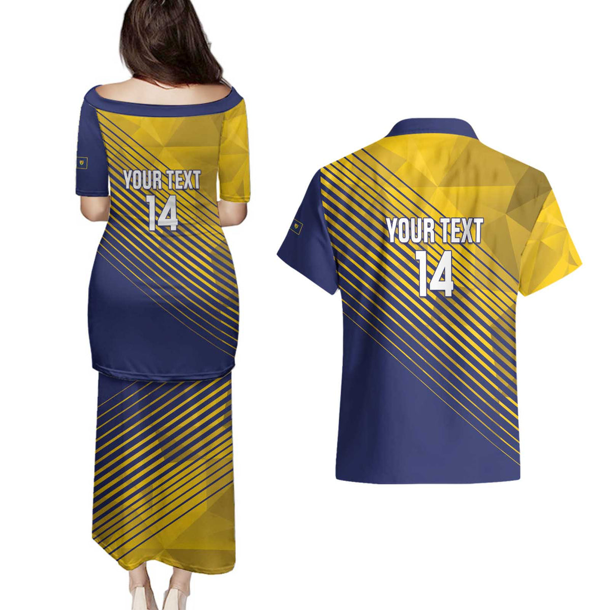 Custom Turks and Caicos Islands Football Couples Matching Puletasi and Hawaiian Shirt 2025 Go Champions