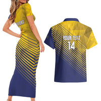 Custom Turks and Caicos Islands Football Couples Matching Short Sleeve Bodycon Dress and Hawaiian Shirt 2025 Go Champions
