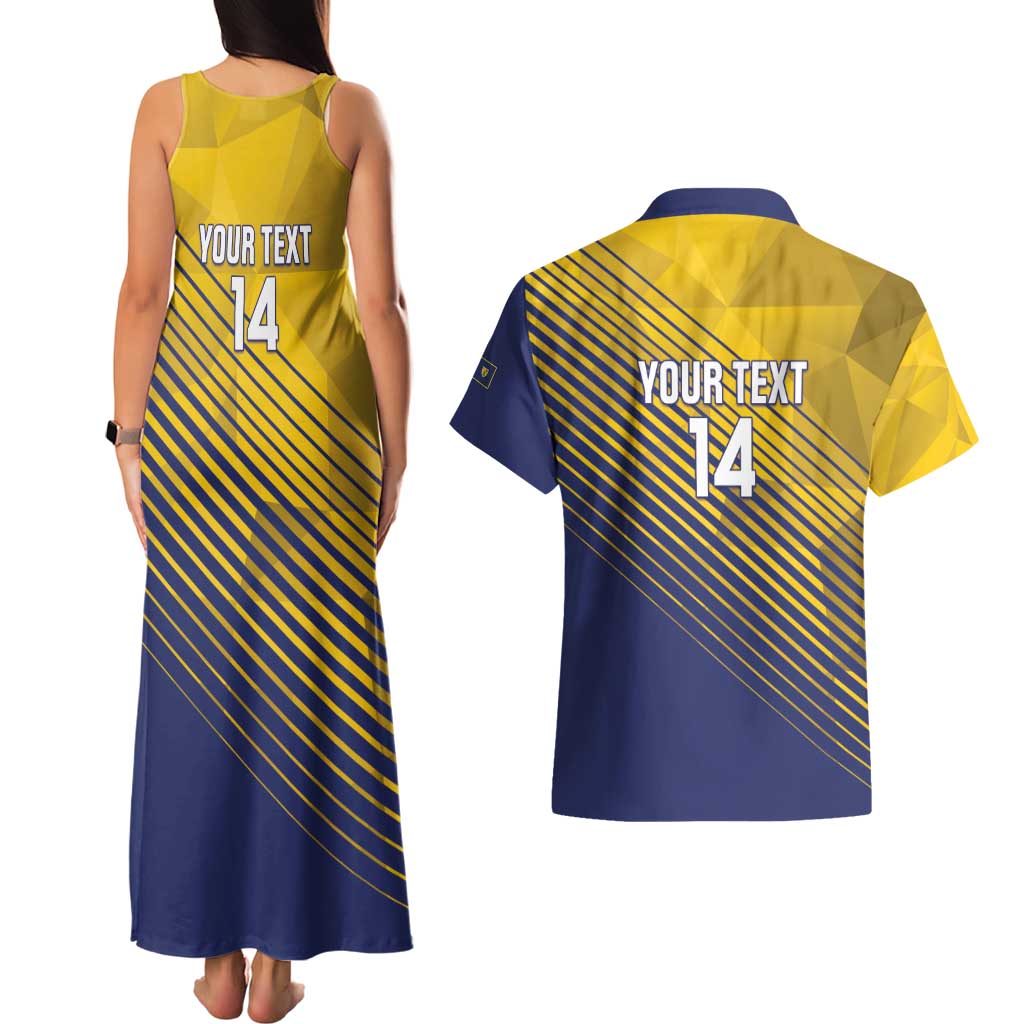 Custom Turks and Caicos Islands Football Couples Matching Tank Maxi Dress and Hawaiian Shirt 2025 Go Champions