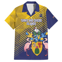 Custom Turks and Caicos Islands Football Family Matching Long Sleeve Bodycon Dress and Hawaiian Shirt 2025 Go Champions