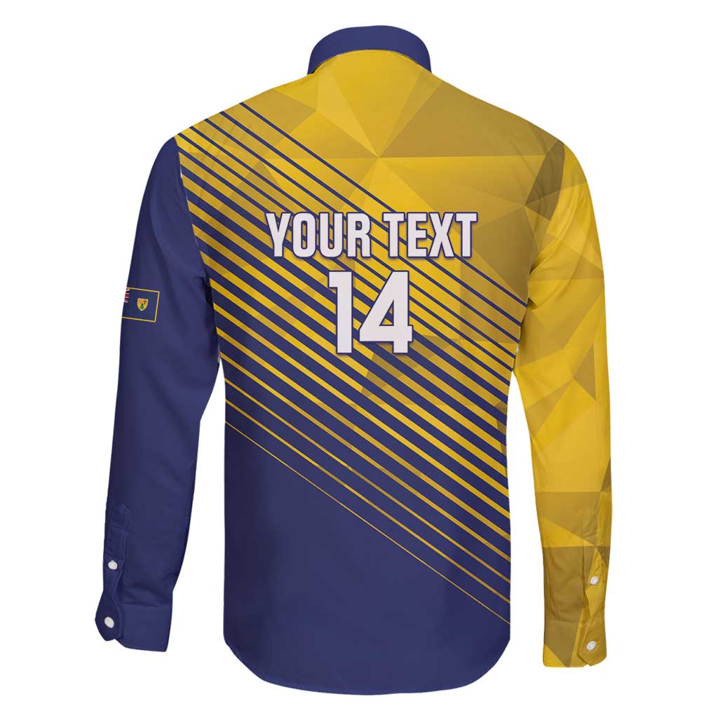 Custom Turks and Caicos Islands Football Family Matching Long Sleeve Bodycon Dress and Hawaiian Shirt 2025 Go Champions