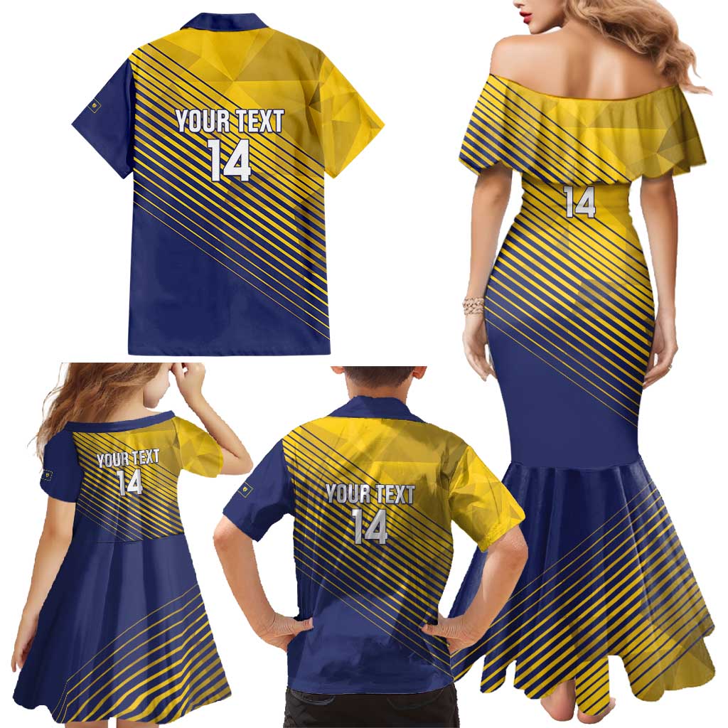 Custom Turks and Caicos Islands Football Family Matching Mermaid Dress and Hawaiian Shirt 2025 Go Champions