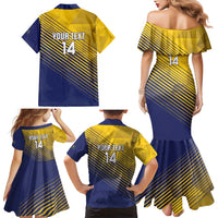Custom Turks and Caicos Islands Football Family Matching Mermaid Dress and Hawaiian Shirt 2025 Go Champions