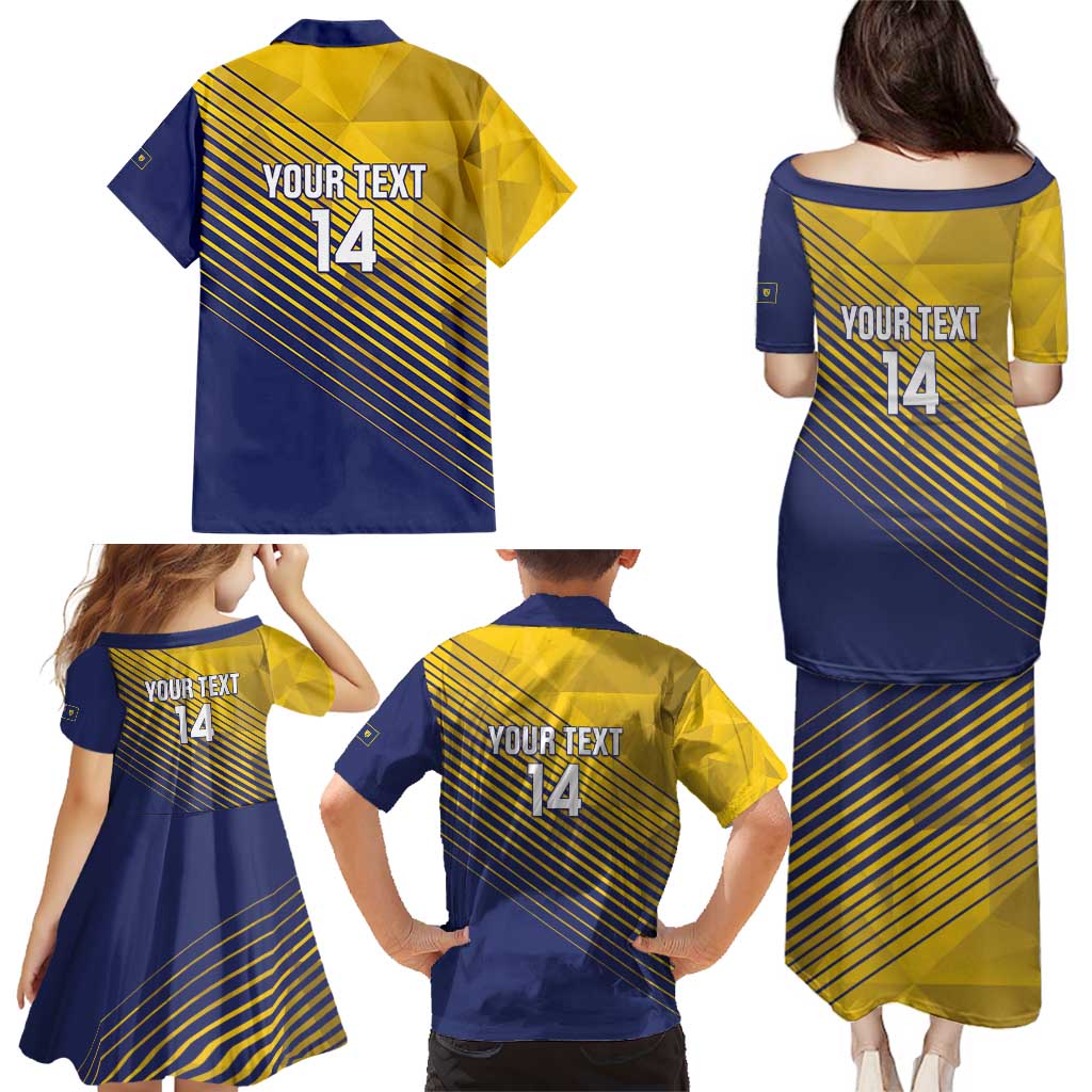 Custom Turks and Caicos Islands Football Family Matching Puletasi and Hawaiian Shirt 2025 Go Champions
