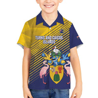 Custom Turks and Caicos Islands Football Family Matching Summer Maxi Dress and Hawaiian Shirt 2025 Go Champions