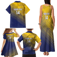 Custom Turks and Caicos Islands Football Family Matching Tank Maxi Dress and Hawaiian Shirt 2025 Go Champions