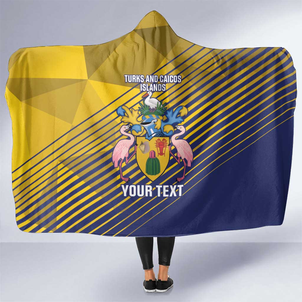 Custom Turks and Caicos Islands Football Hooded Blanket 2025 Go Champions