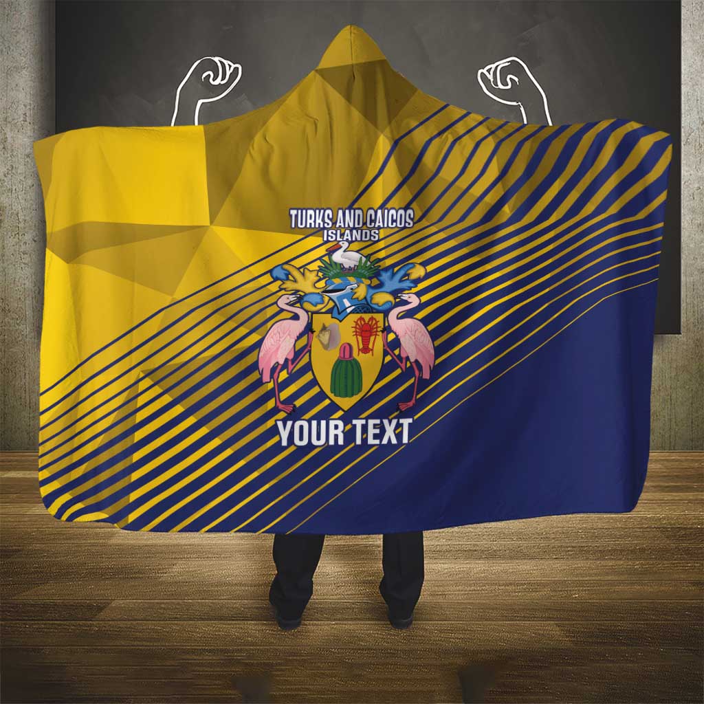 Custom Turks and Caicos Islands Football Hooded Blanket 2025 Go Champions