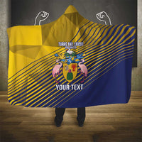 Custom Turks and Caicos Islands Football Hooded Blanket 2025 Go Champions