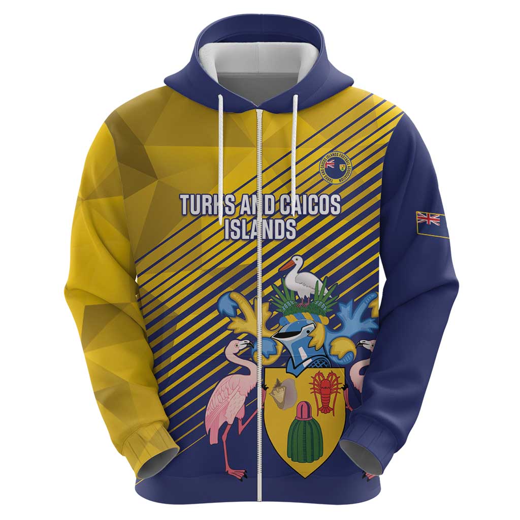 Custom Turks and Caicos Islands Football Hoodie 2025 Go Champions