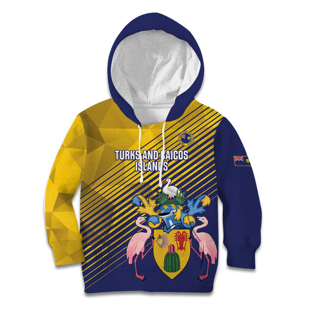 Custom Turks and Caicos Islands Football Kid Hoodie 2025 Go Champions
