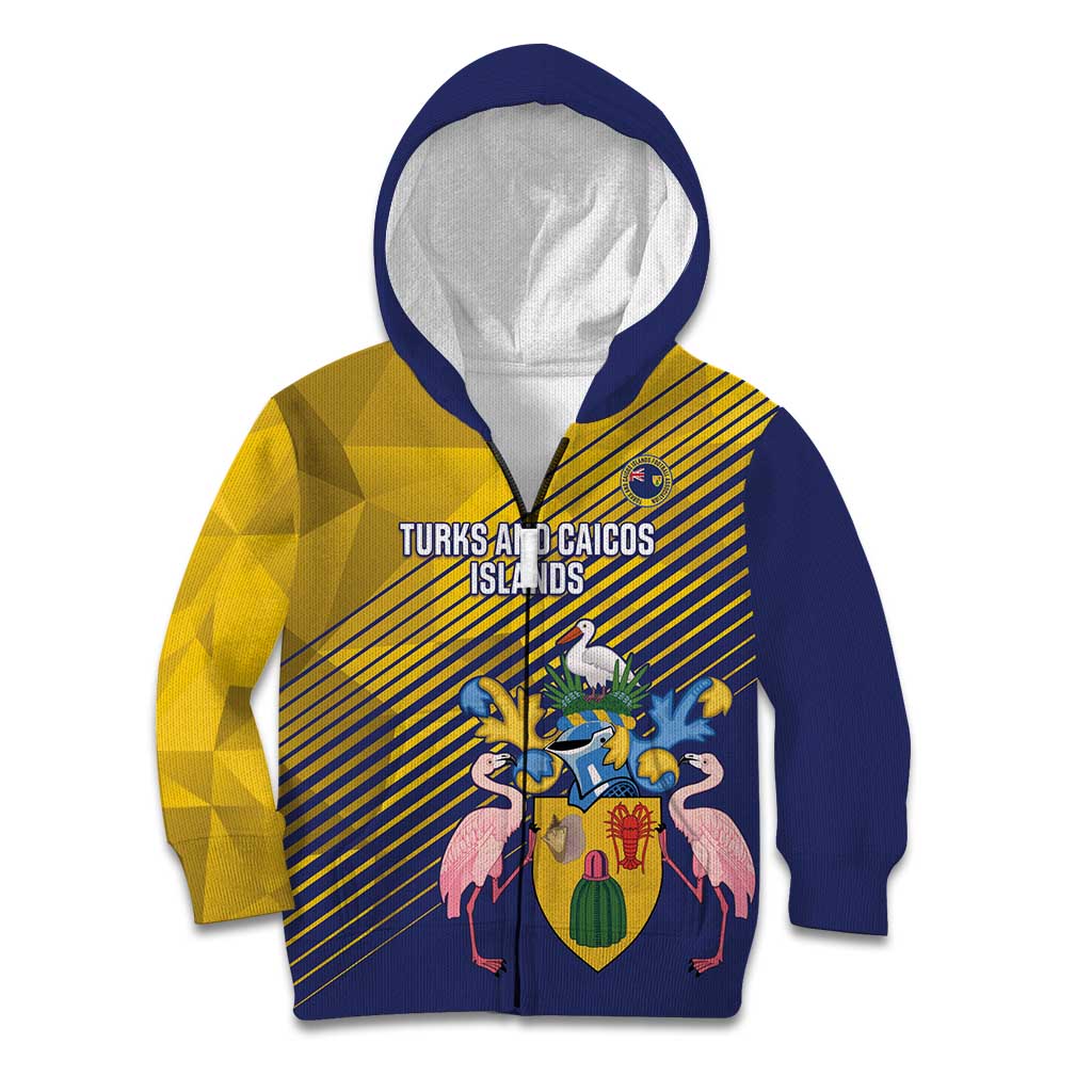 Custom Turks and Caicos Islands Football Kid Hoodie 2025 Go Champions