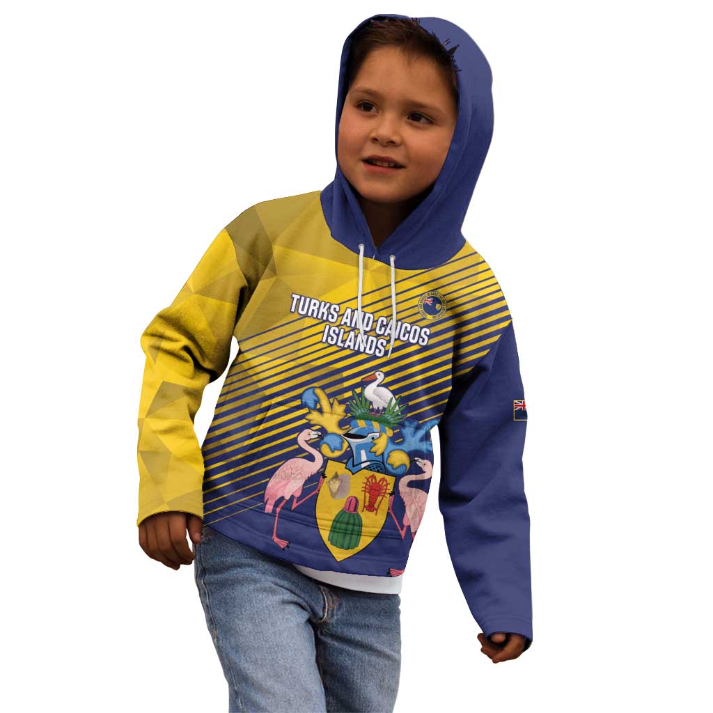 Custom Turks and Caicos Islands Football Kid Hoodie 2025 Go Champions