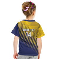 Custom Turks and Caicos Islands Football Kid T Shirt 2025 Go Champions