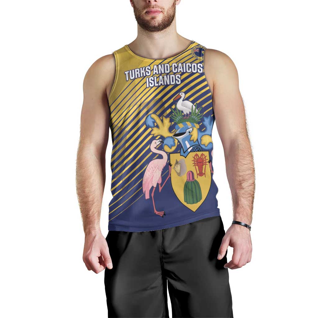 Custom Turks and Caicos Islands Football Men Tank Top 2025 Go Champions