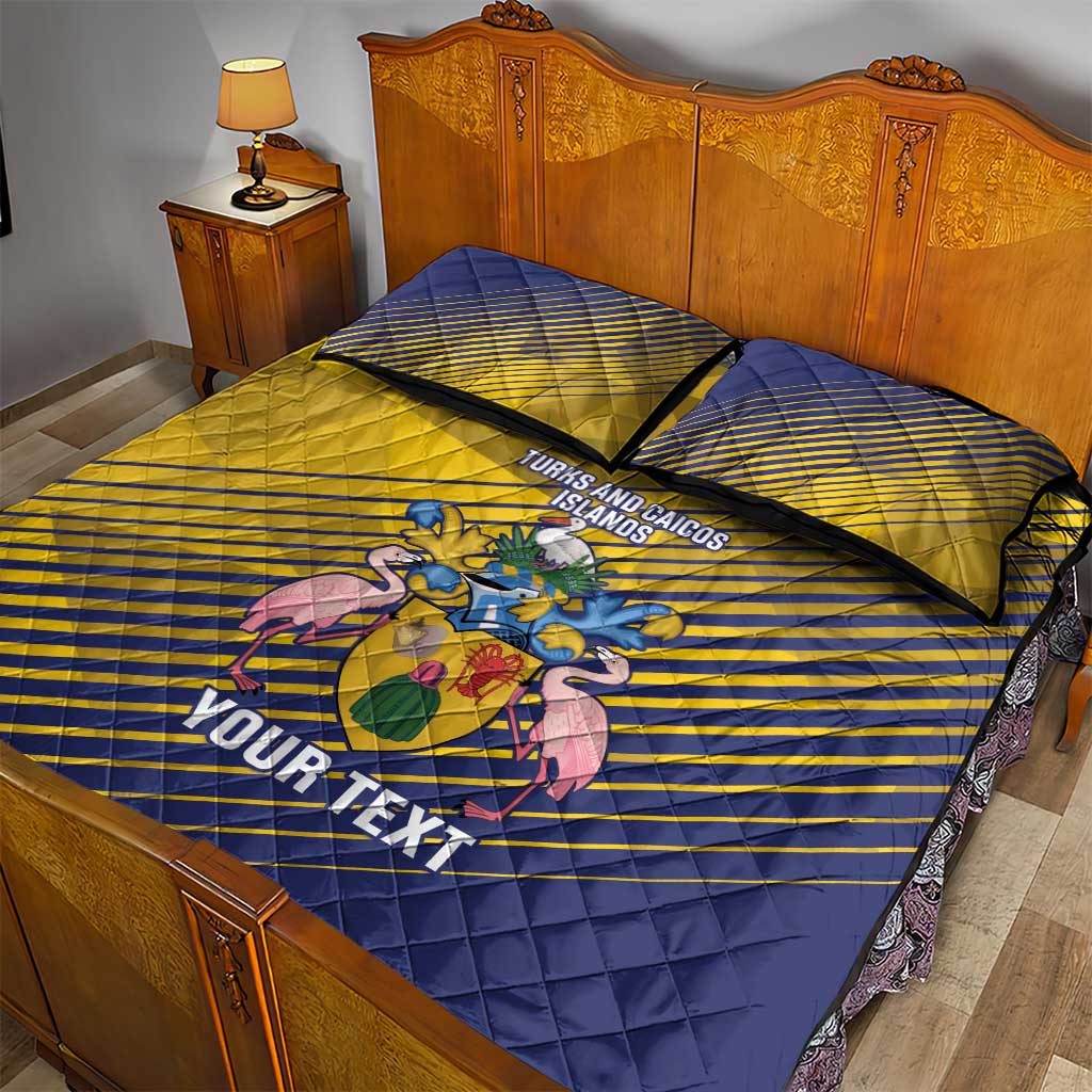 Custom Turks and Caicos Islands Football Quilt Bed Set 2025 Go Champions