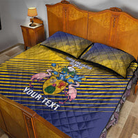 Custom Turks and Caicos Islands Football Quilt Bed Set 2025 Go Champions