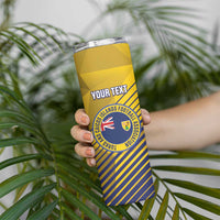 Custom Turks and Caicos Islands Football Skinny Tumbler 2025 Go Champions