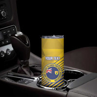 Custom Turks and Caicos Islands Football Skinny Tumbler 2025 Go Champions