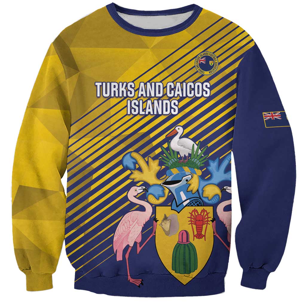 Custom Turks and Caicos Islands Football Sweatshirt 2025 Go Champions