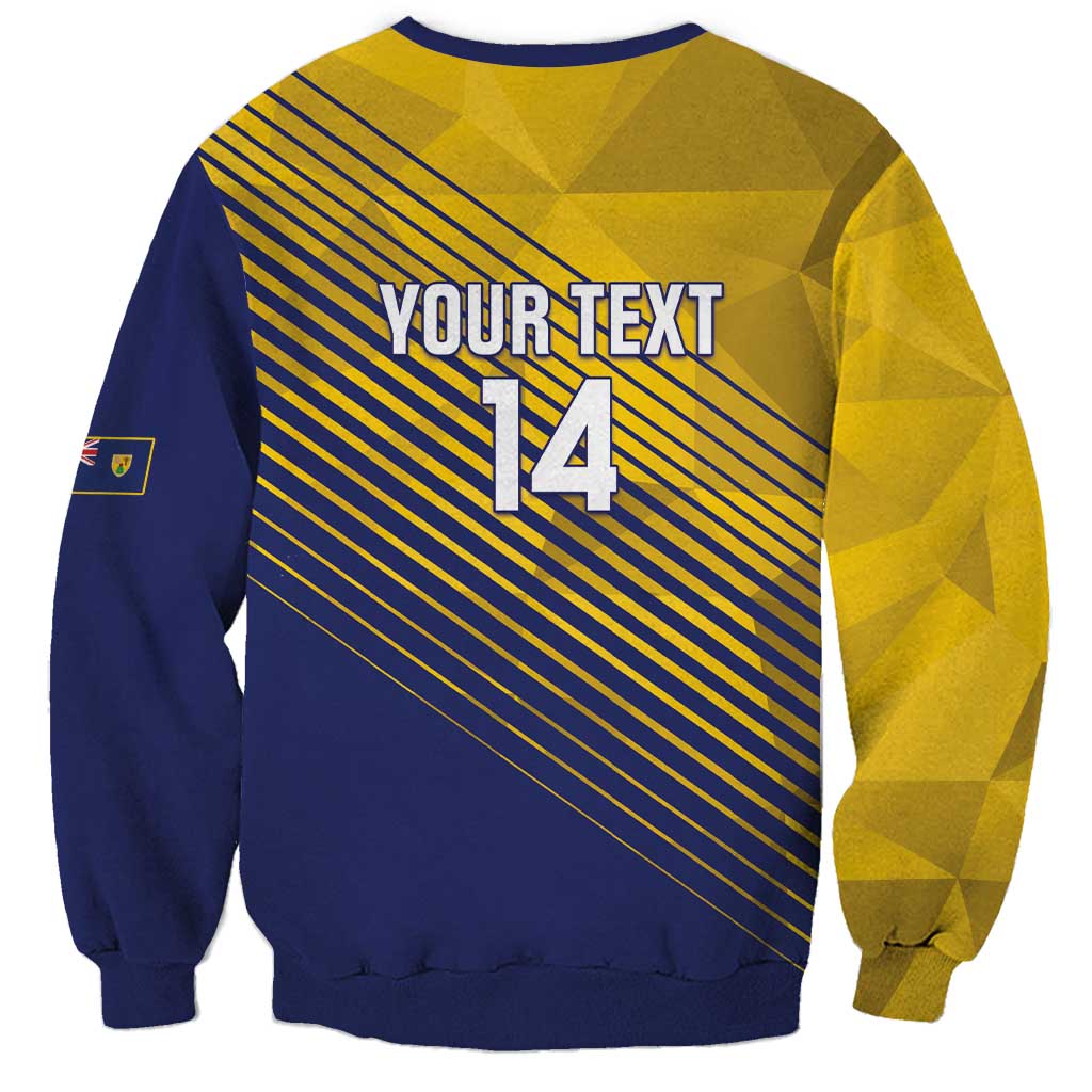 Custom Turks and Caicos Islands Football Sweatshirt 2025 Go Champions