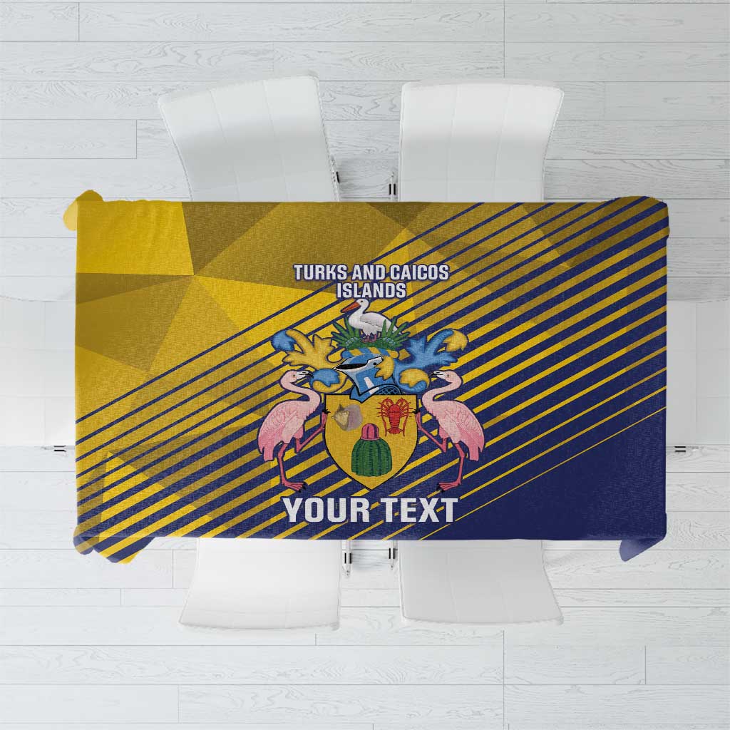 Custom Turks and Caicos Islands Football Tablecloth 2025 Go Champions