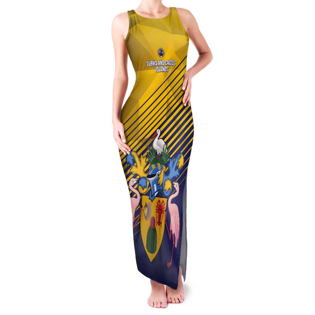 Custom Turks and Caicos Islands Football Tank Maxi Dress 2025 Go Champions