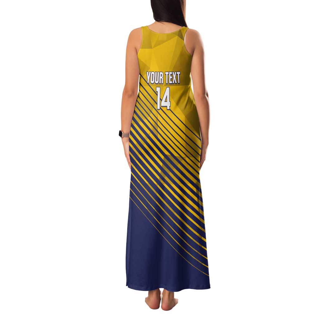 Custom Turks and Caicos Islands Football Tank Maxi Dress 2025 Go Champions
