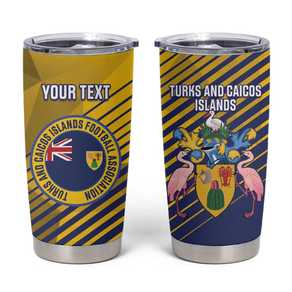 Custom Turks and Caicos Islands Football Tumbler Cup 2025 Go Champions