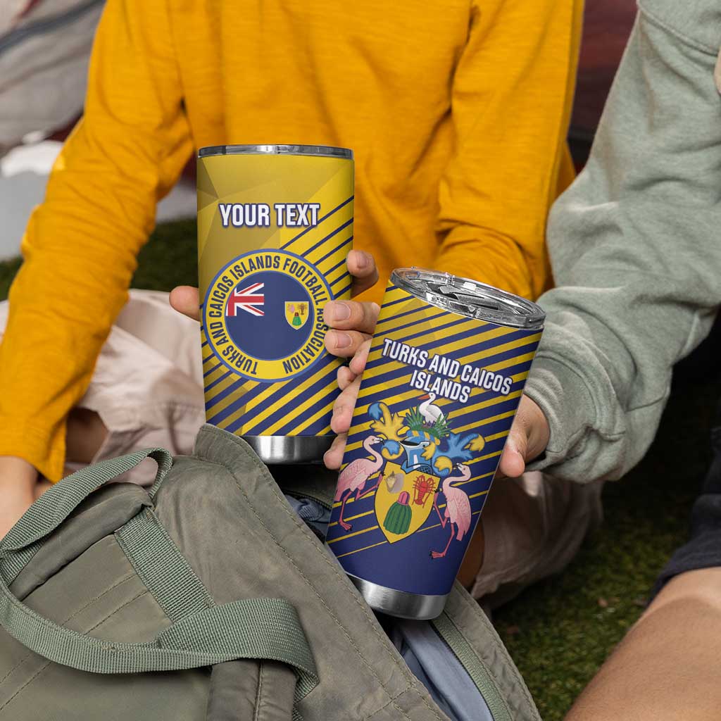 Custom Turks and Caicos Islands Football Tumbler Cup 2025 Go Champions