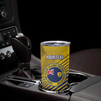 Custom Turks and Caicos Islands Football Tumbler Cup 2025 Go Champions