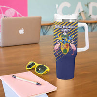 Custom Turks and Caicos Islands Football Tumbler With Handle 2025 Go Champions