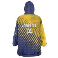 Custom Turks and Caicos Islands Football Wearable Blanket Hoodie 2025 Go Champions