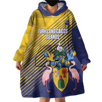 Custom Turks and Caicos Islands Football Wearable Blanket Hoodie 2025 Go Champions