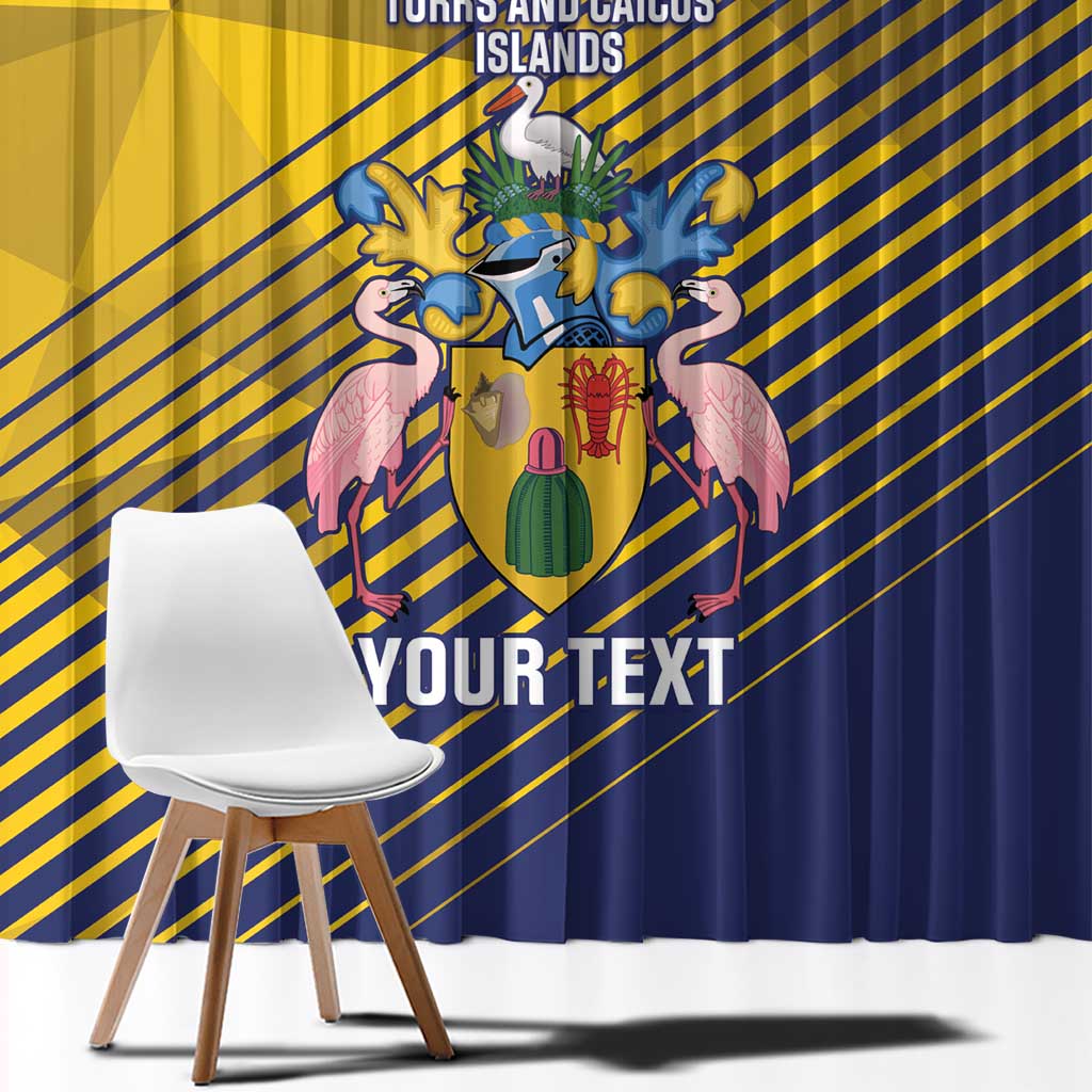 Custom Turks and Caicos Islands Football Window Curtain 2025 Go Champions