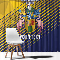 Custom Turks and Caicos Islands Football Window Curtain 2025 Go Champions