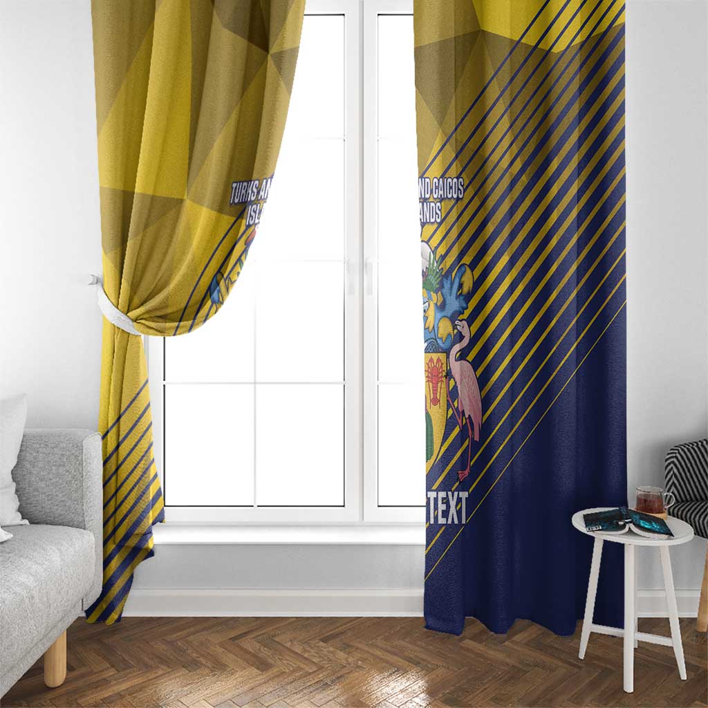 Custom Turks and Caicos Islands Football Window Curtain 2025 Go Champions