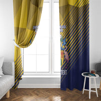 Custom Turks and Caicos Islands Football Window Curtain 2025 Go Champions