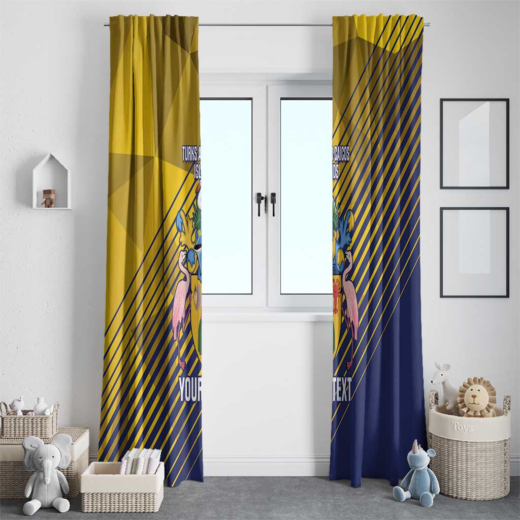 Custom Turks and Caicos Islands Football Window Curtain 2025 Go Champions