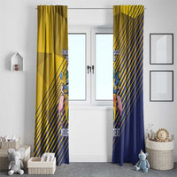 Custom Turks and Caicos Islands Football Window Curtain 2025 Go Champions