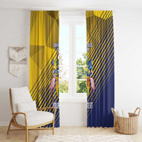 Custom Turks and Caicos Islands Football Window Curtain 2025 Go Champions