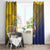 Custom Turks and Caicos Islands Football Window Curtain 2025 Go Champions