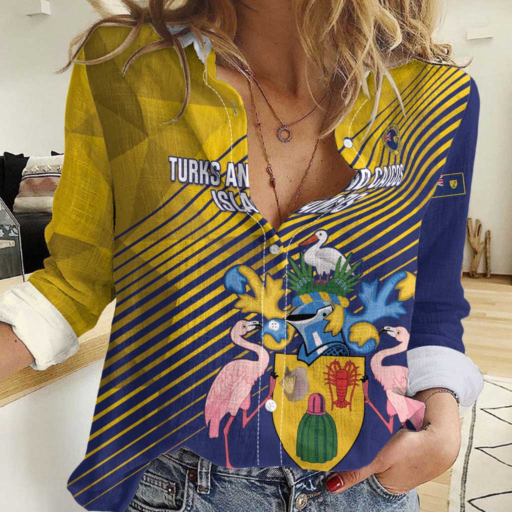 Custom Turks and Caicos Islands Football Women Casual Shirt 2025 Go Champions