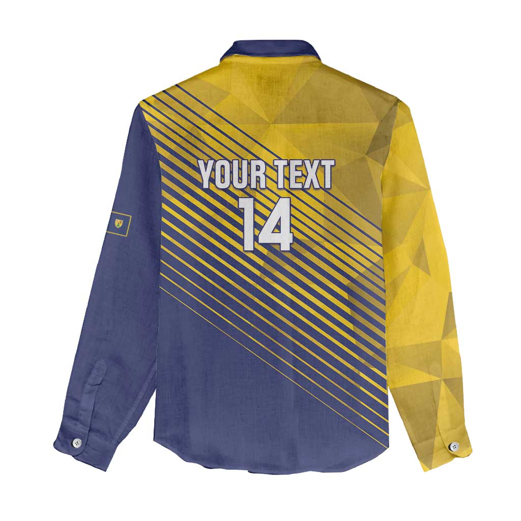 Custom Turks and Caicos Islands Football Women Casual Shirt 2025 Go Champions