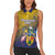 Custom Turks and Caicos Islands Football Women Sleeveless Polo Shirt 2025 Go Champions