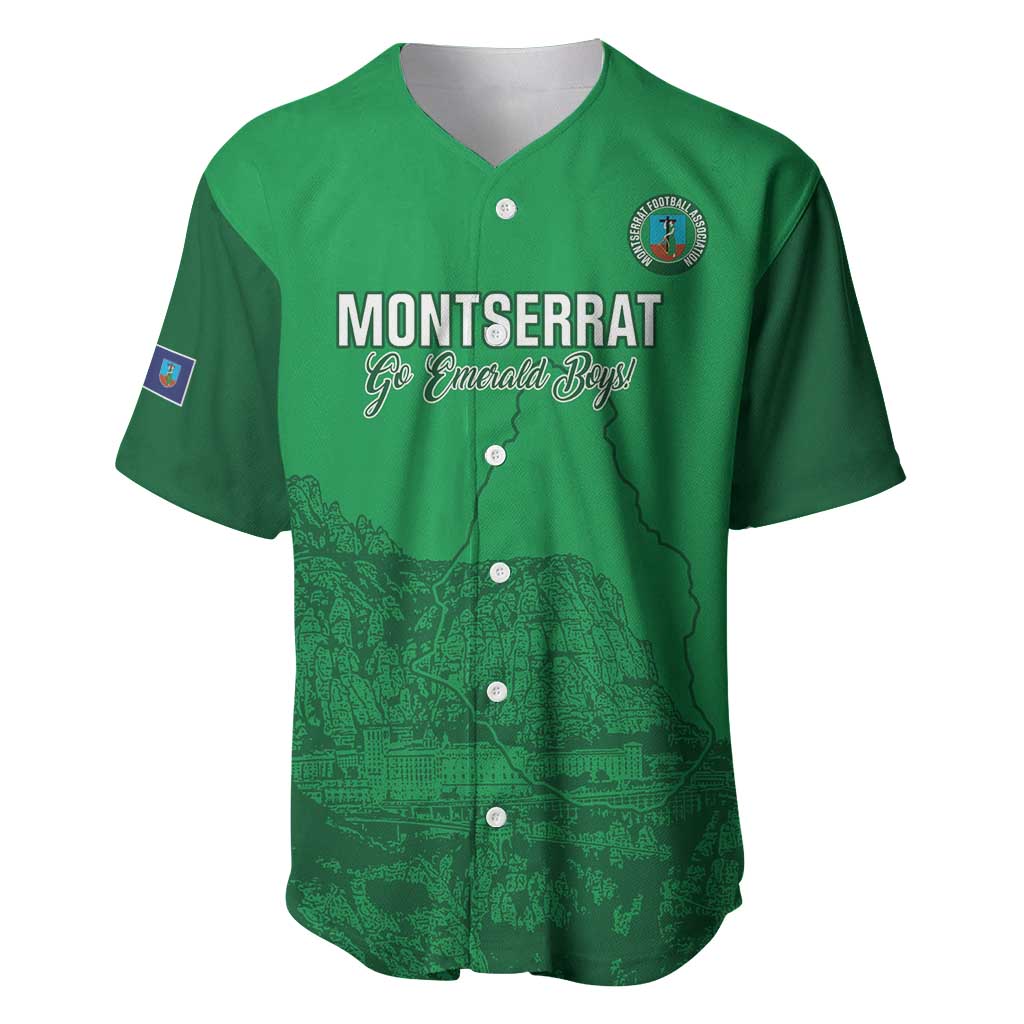 Custom Montserrat Football Baseball Jersey 2025 Go Emerald Boys