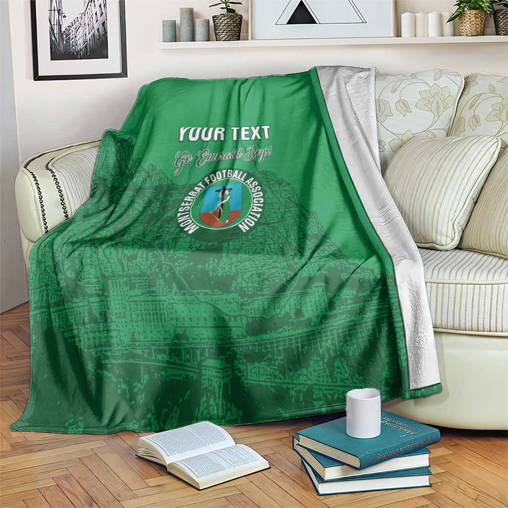 Custom Montserrat Football Blanket 2025 Go Emerald Boys