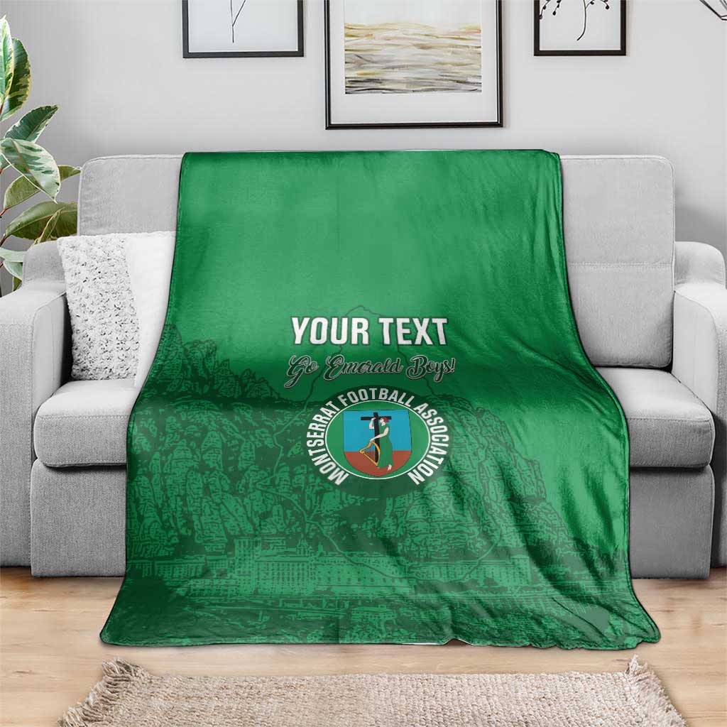 Custom Montserrat Football Blanket 2025 Go Emerald Boys